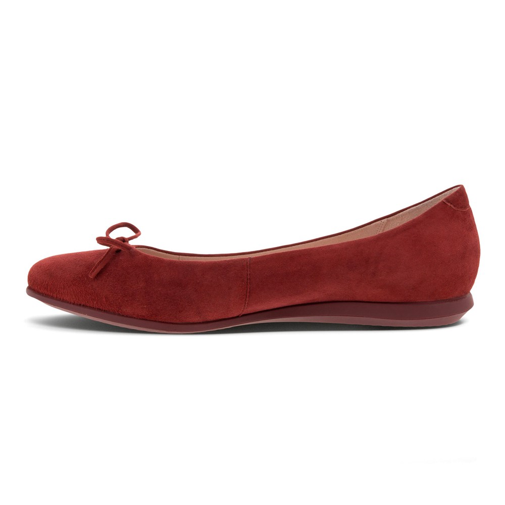 ECCO Womens Ballerinas Burgundy - Touch 2.0 - NXF-769501